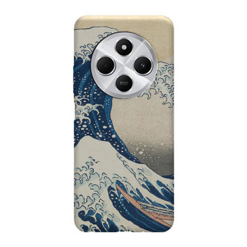 Coque Xiaomi Redmi 14C Kanagawa Wave | Housse silicone, antichocs, protection optimale - Motif floral